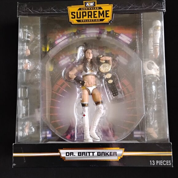 AEW Wrestling Dr. Britt Baker Action Figure - Picture 5 of 6